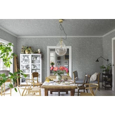 Kép 6/7 - Sandberg Klematisz mintás vintage világoskék vlies tapéta Linnea Misty Blue 53 cm X 10 m