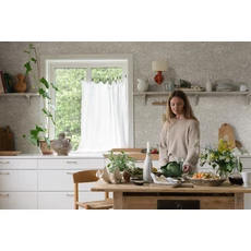 Kép 2/5 - Sandberg Szilva mintás pasztell zöld vlies tapéta Emrik Sage Green 53 cm X 10 m