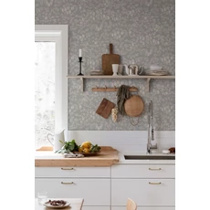 Kép 3/5 - Sandberg Szilva mintás pasztell kék vlies tapéta Emrik Misty Blue 53 cm X 10 m