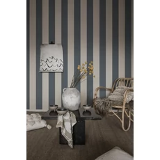 Kép 2/4 - Sandberg Elegáns csíkos kék vlies tapéta Magnus Inidigo Blue 53 cm X 10 m