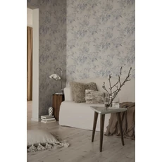 Kép 2/3 - Sandberg Bambusz mintás modern kék vlies tapéta Jon Indigo Blue 53 cm X 10 m