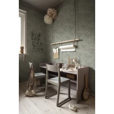 Kép 2/4 - Sandberg Elegáns fa mintás zöld vlies tapéta Kristoffer Sage Green 53 cm X 10 m