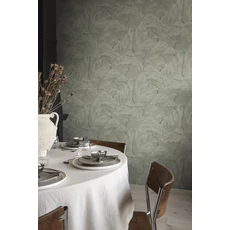 Kép 3/4 - Sandberg Elegáns fa mintás zöld vlies tapéta Kristoffer Sage Green 53 cm X 10 m