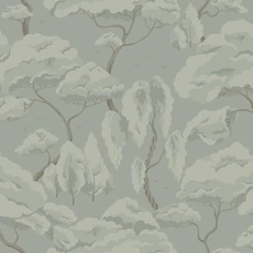 Kép 1/4 - Sandberg Elegáns fa mintás zöld vlies tapéta Kristoffer Sage Green 53 cm X 10 m