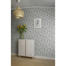 Kép 3/4 - Sandberg Írisz mintás kék vlies tapéta Iris Sky Blue 53 cm X 10 m