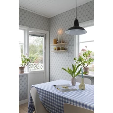 Kép 2/5 - Sandberg Pitypang mintás skandináv kék vlies tapéta Maskrosen Soft Blue 53 cm X 10 m