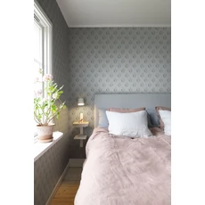 Kép 3/5 - Sandberg Pitypang mintás skandináv kék vlies tapéta Maskrosen Soft Blue 53 cm X 10 m