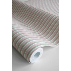 Kép 7/7 - Sandberg Modern keskeny csíkos rózsaszín vlies tapéta Brita Pink 53 cm X 10 m
