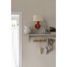 Kép 3/7 - Sandberg Modern keskeny csíkos rózsaszín vlies tapéta Brita Pink 53 cm X 10 m