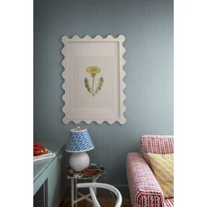 Kép 2/5 - Sandberg Modern keskeny csíkos kék vlies tapéta Brita Sky Blue 53 cm X 10 m