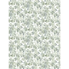 Kép 4/4 - Sandberg Levélmintás modern zöld vlies tapéta Kersti Spring Green 53 cm X 10 m