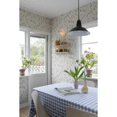 Kép 2/5 - Sandberg Rózsás skandináv világoskék vlies tapéta Elmire Soft Blue 53 cm X 10 m