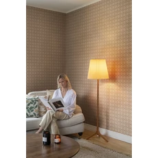 Kép 3/4 - Sandberg Lóhere mintás skandináv piros vlies tapéta Lyckan Copper 53 cm X 10 m