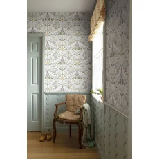 Kép 3/4 - Sandberg Art nouveau stílusú lila vlies tapéta Till Carl Lilac 53 cm X 10 m