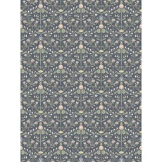 Kép 5/5 - Sandberg Art nouveau stílusú sötétkék vlies tapéta Till Carl Indigo 53 cm X 10 m