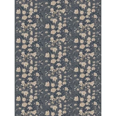 Kép 4/4 - Sandberg Vintage virág mintás kék vlies tapéta Karins bukett Indigo 53 cm X 10 m