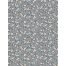 Kép 6/6 - Sandberg Vadvirágos skandináv kék vlies tapéta Till Karin Folklore Blue 53 cm X 10 m