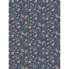 Kép 4/4 - Sandberg Vadvirágos skandináv sötétkék vlies tapéta Till Karin Midnight Blue 53 cm X 10 m