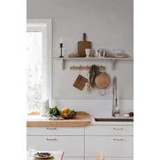 Kép 2/4 - Sandberg Levélmintás modern bézs vlies tapéta Sigfrid Sandstone 53 cm X 10 m