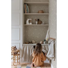 Kép 2/3 - Sandberg Almafa virágos szürke vlies tapéta Engla Mineral Gray 53 cm X 10 m