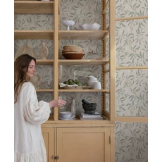 Kép 3/6 - Sandberg Gyümölcs mintás klasszikus zöld vlies tapéta Vinnie Sage Green 53 cm X 10 m