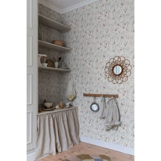 Kép 3/3 - Sandberg Gyümölcs mintás klasszikus kék vlies tapéta Vinnie Misty Blue 53 cm X 10 m