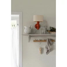 Kép 2/4 - Sandberg Apró rácsos klasszikus zöld vlies tapéta Einar Green 53 cm X 10 m