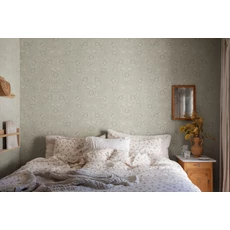 Kép 3/3 - Sandberg Botanikai mintás skandináv zöld vlies tapéta Caroline Moss Green 53 cm X 10 m