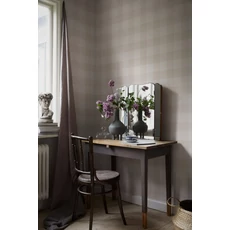 Kép 2/3 - Sandberg Cottage stílusú kockás bézs vlies tapéta Lykke Sandstone 53 cm X 10 m