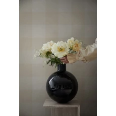 Kép 2/5 - Sandberg Cottage stílusú kockás bézs vlies tapéta Lykke Oat 53 cm X 10 m