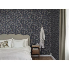 Kép 2/4 - Sandberg Gyümölcs mintás klasszikus kék vlies tapéta Vinnie Classic Blue 53 cm X 10 m