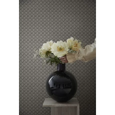 Kép 2/2 - Sandberg Apró virágos skandináv szürke vlies tapéta Beata Graphite 53 cm X 10 m