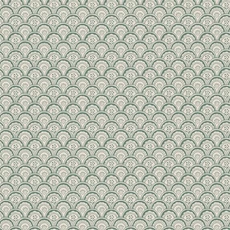 Kép 1/3 - Sandberg Apró virágos skandináv zöld vlies tapéta Beata Graphite Moss Green 53 cm X 10 m