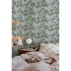 Kép 2/7 - Sandberg Modern fa mintás kék vlies tapéta Raphael Sky Blue 53 cm X 10 m