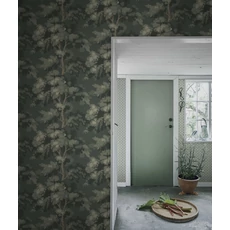 Kép 3/3 - Sandberg Modern fa mintás zöld vlies tapéta Raphael Moss Green 53 cm X 10 m