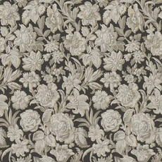 Kép 1/5 - Sandberg 3D hatású virágos fekete vlies tapéta Valentin Charcoal 53 cm X 10 m