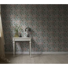 Kép 2/2 - Sandberg Reneszánsz virágos kék vlies tapéta Amelia Sky Blue 53 cm X 10 m