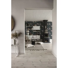 Kép 4/5 - Sandberg Vászonhatású bézs vlies tapéta Linne Blush 53 cm X 10 m