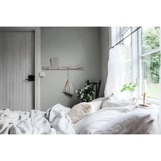 Kép 3/4 - Sandberg Vászonhatású zöld vlies tapéta Linne Garden Green 53 cm X 10 m