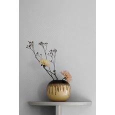 Kép 2/4 - Sandberg Apró boltív mintás fehér vlies tapéta Valv White 53 cm X 10 m