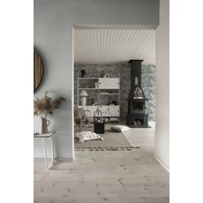 Kép 2/4 - Sandberg Apró boltív mintás kék vlies tapéta Valv Misty Blue 53 cm X 10 m