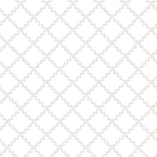 Kép 1/4 - Sandberg Klasszikus rácsmintás zöld vlies tapéta Trellis Garden Green 53 cm X 10 m