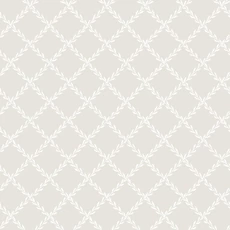 Kép 1/4 - Sandberg Klasszikus rácsmintás szürke vlies tapéta Trellis Gray 53 cm X 10 m
