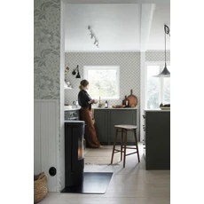 Kép 2/4 - Sandberg Klasszikus rácsmintás zöld vlies tapéta Trellis Forest Green 53 cm X 10 m