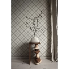 Kép 3/4 - Sandberg Klasszikus rácsmintás fekete-fehér vlies tapéta Trellis Graphite 53 cm X 10 m