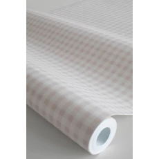 Kép 4/4 - Sandberg Kockás vintage bézs vlies tapéta Ruta Blush 53 cm X 10 m