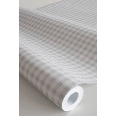 Kép 4/4 - Sandberg Kockás vintage kék vlies tapéta Ruta Misty Blue 53 cm X 10 m