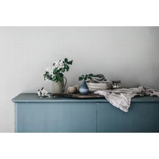 Kép 2/4 - Sandberg Kockás vintage kék vlies tapéta Ruta Misty Blue 53 cm X 10 m