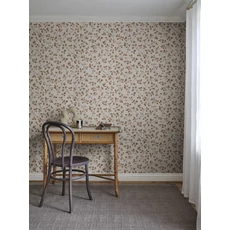 Kép 2/3 - Sandberg Levélmintás terrakotta vlies tapéta Bokskog Terracotta 53 cm X 10 m