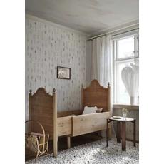 Kép 2/3 - Sandberg Tavaszi virágos kék-bézs vlies tapéta Alma Misty Blue 53 cm X 10 m